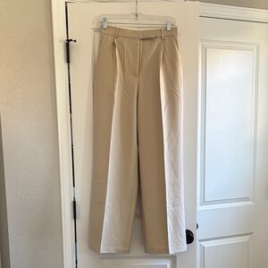 Commense Tan Wide-Leg Trousers